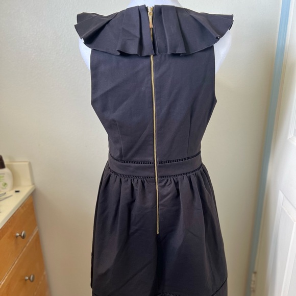 Kate Spade Black Sleeveless Dress w/ pleated collar - Picture 2 of 8